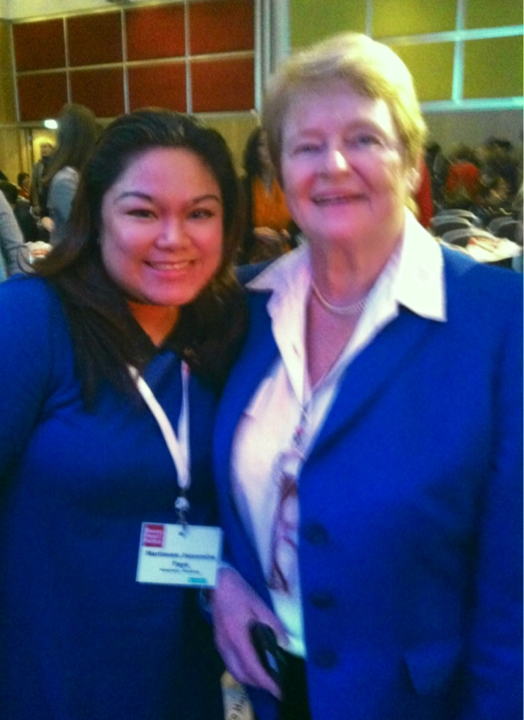 Jezzamine møtte Gro Harlem Brundtland på konferansen Woman, Power and Politics (2013)
