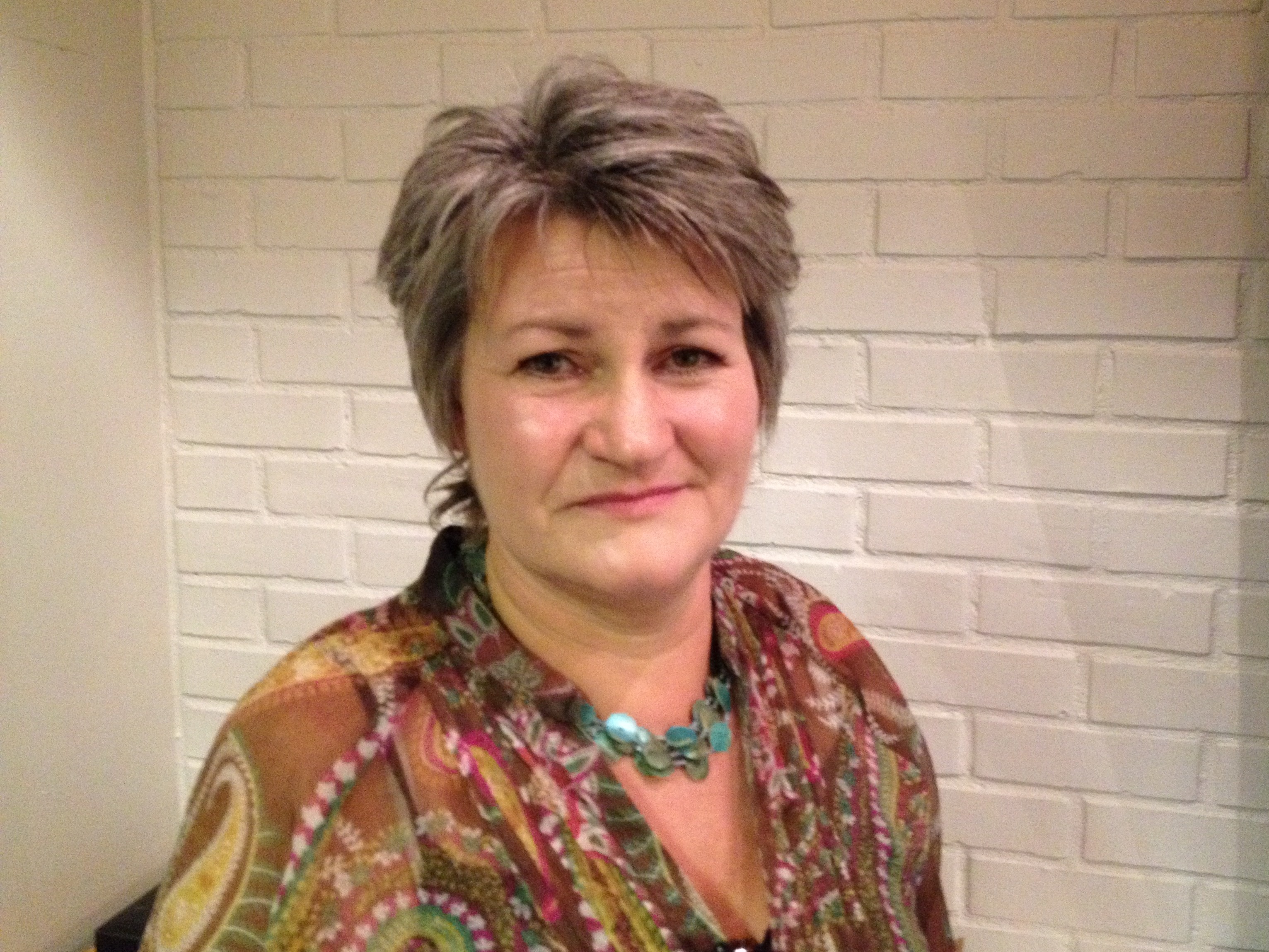 November 2014: Besøk av Birgith Gellein, leder ved Sarpsborg krisesenter. 