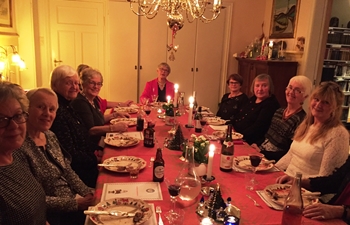 Julemøtet 2015: Vi hygget oss på julemøtet hjemme hos Bjørg